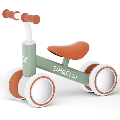 SIMQELLI Bicicletă fără pedale, 4 roți, 10-24 luni