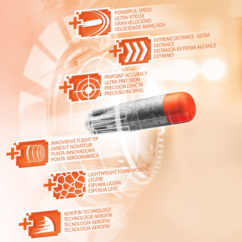 Pachet de reumplere Nerf Ultra 75 săgeți – distracție maximă cu săgeți Nerf – compatibil doar cu blasterele Nerf Ultra
