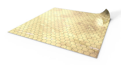 Covoras RPG 50x50cm cu grila hexagonala - covor de lupta cu stergere uscata pentru jocuri de rol, Dungeons and Dragons, Pathfinder - Papirus 1