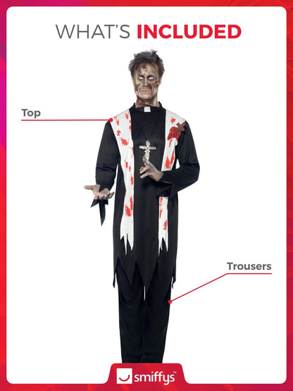 Smiffys Costum Zombie preot Halloween
