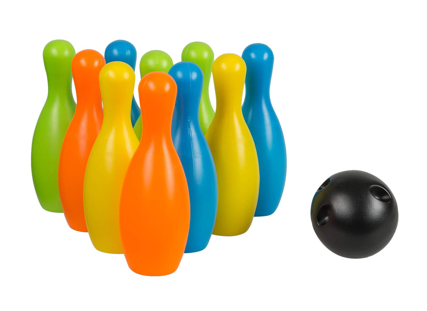 Idena 40116 Set Bowling XXL, 10 popice și 2 bile