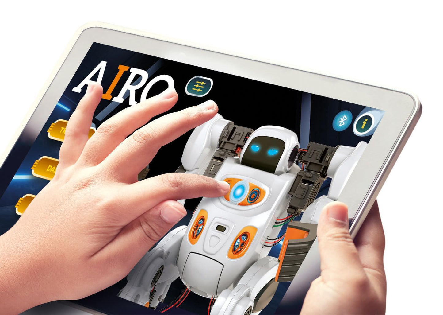 Clementoni Robotics Airo Robot AI de asamblat, 6 motoare, 9+