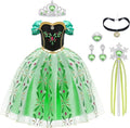 URAQT Costum printesa cu coroana si bagheta, 100 cm