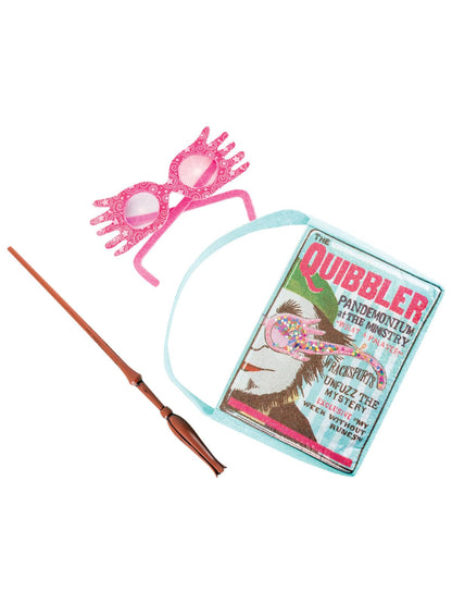 Set accesorii Rubies Lovegood Luna pentru adulți și copii, geantă cu variații și ochelari, oficial Warner Harry Potter pentru Carnaval, Halloween, Crăciun și zi de naștere.