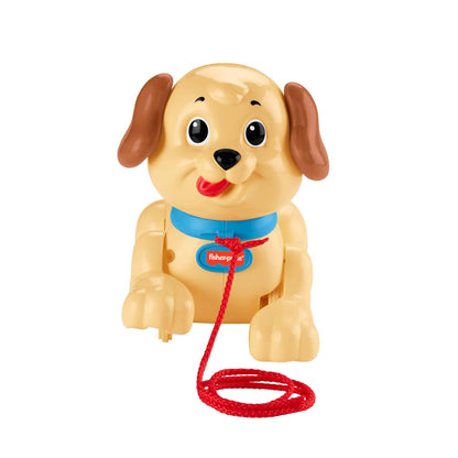Fisher-Price H9447 Set de joacă cu cățeluș tras de sfoară cu sunete amuzante de la 12 luni