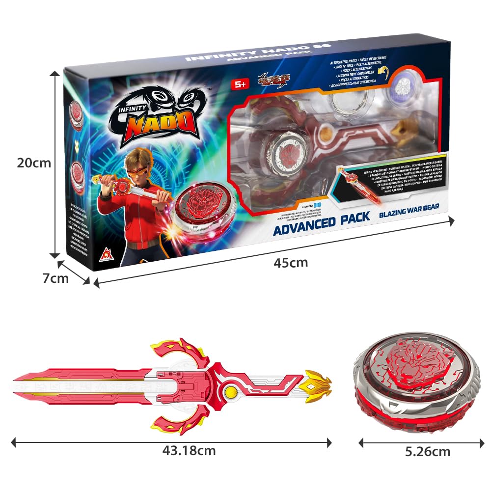 Infinity Nado Toupie Metalica Blazing War Bear, 5+ ani