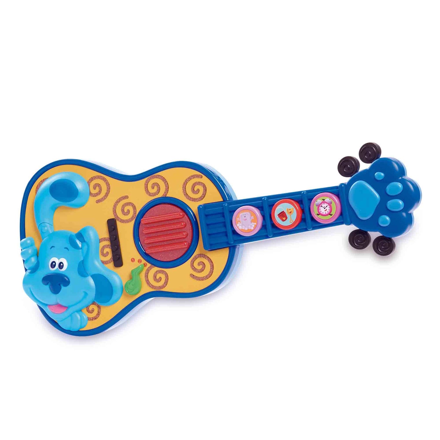 Famosa - Chitara Blue und Du, jucărie muzicală cu 3 moduri, include melodia din serie, sunet de chitară și joc distractiv, recomandată de la 3 ani (BLU12000), colorată