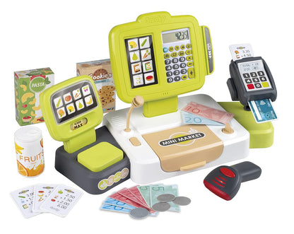 Smoby Casă de marcat electronică XL, 30 accesorii, 3+ ani