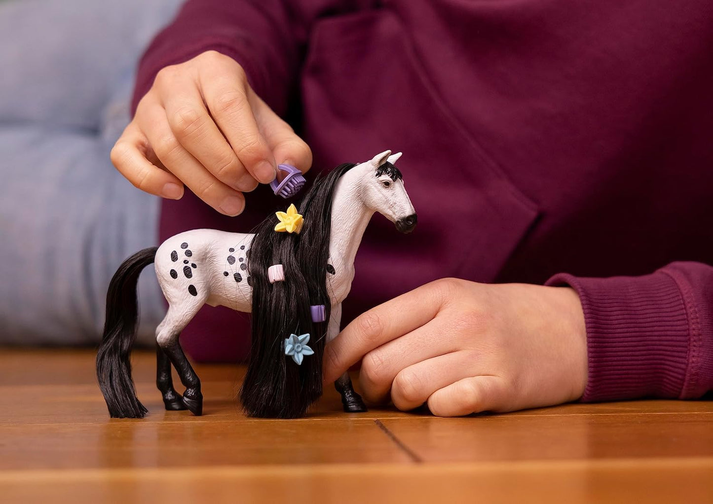 Schleich HORSE CLUB 42622 Set Stilizare Cal, 8 piese, 4+ ani