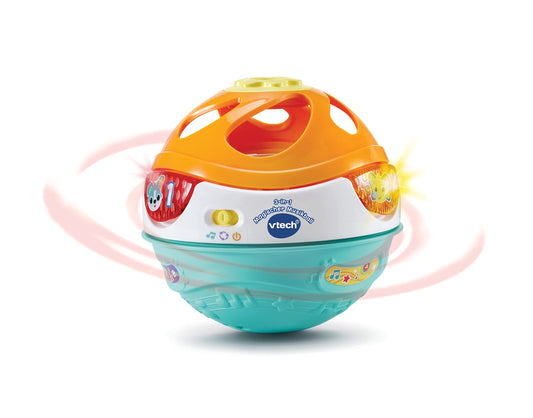 VTech Baby 3-in-1 Muzical Magic Ball – Jucărie interactivă pentru bebeluși, se mișcă singură și cântă – Pentru copii de 9-36 luni