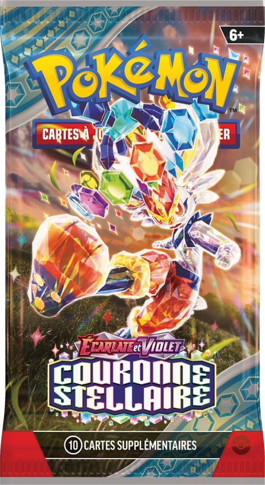 Pokémon - Booster - Ecarlate și Violet - Coroana Stelară (EV07) - Model aleator - Jocuri de Cărți - Versiune în limba română