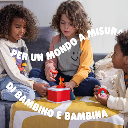 FABA Povestitor – Box audio cu figură sonoră „Ele, elefantul” – Jucărie educativă, versiune italiană, pentru copii de 0-6 ani