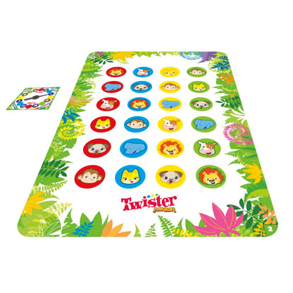 Twister Junior - Hasbro Gaming - Covor de joc dublu față - 2 jocuri în 1 - Joc de petrecere pentru băieți și fete