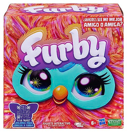 Jucarie interactiva Hasbro, Furby Pink, 15 accesorii, limba Spaniola, 6 ani