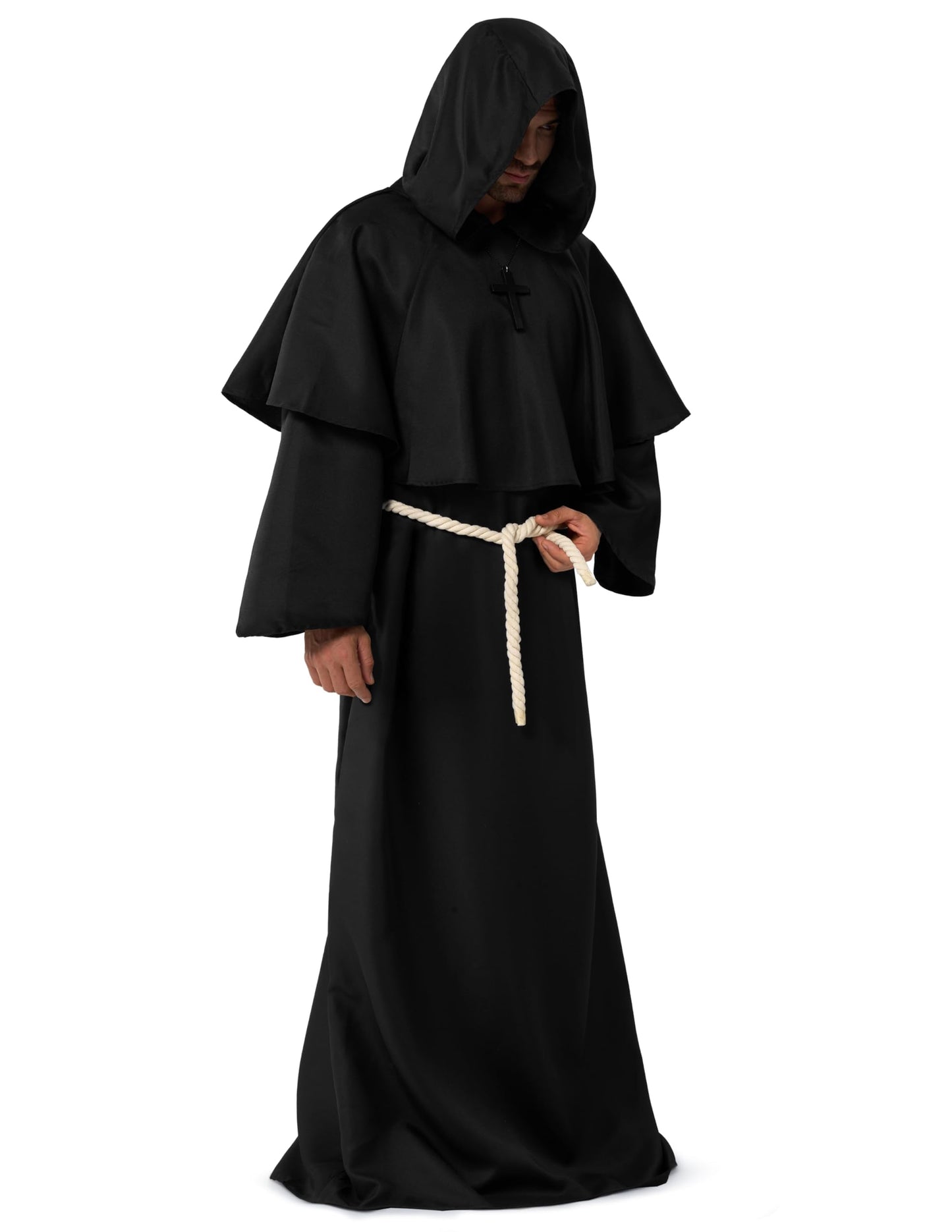 Spooktacular Creations Roba medievala cu gluga, adult
