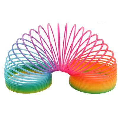 Jucărie spirală colorată cu arc în formă de curcubeu pentru 9 jucători