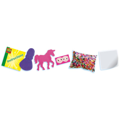 SES Creative 6216 Set de mărgele de călcat Unicorn și Prințesă Activitate manuală pentru fete 5+ ani Jucărie creativă pentru copii
