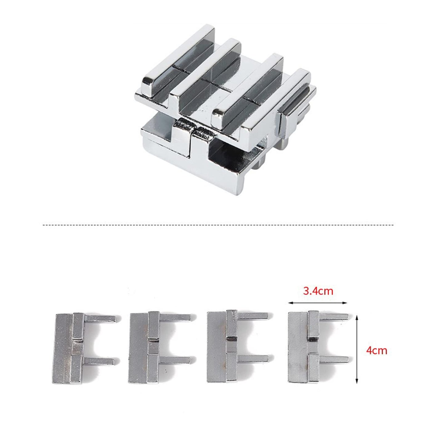 Holzsammlung Set de puzzle metalice IQ 5 piese jocuri de inteligență 3D pentru copii și adulți de la 3 ani