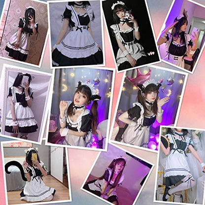 Wannsee Costum Lolita Maid anime, 8 piese, roz
