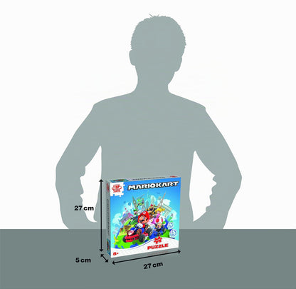 Winning Moves WM02787-ML1-6 Puzzle Mario Kart în jurul lumii 500 piese