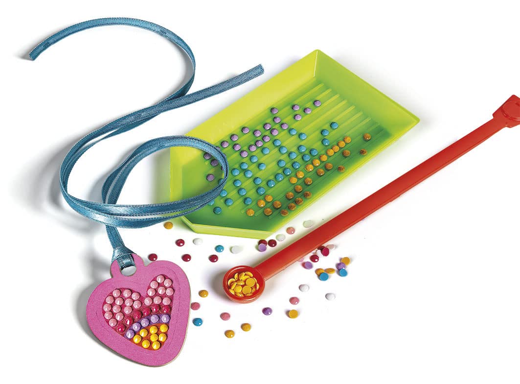 Clementoni Idea Set creativ Sparkly Creations cu stickere 3D diamant pentru copii de la 7 ani