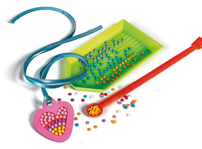 Clementoni Idea Set creativ Sparkly Creations cu stickere 3D diamant pentru copii de la 7 ani