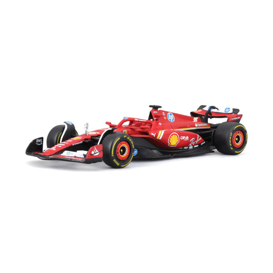 Bburago Ferrari SF-24 Mașinuță model realist 1:43 Charles Leclerc 3+ ani