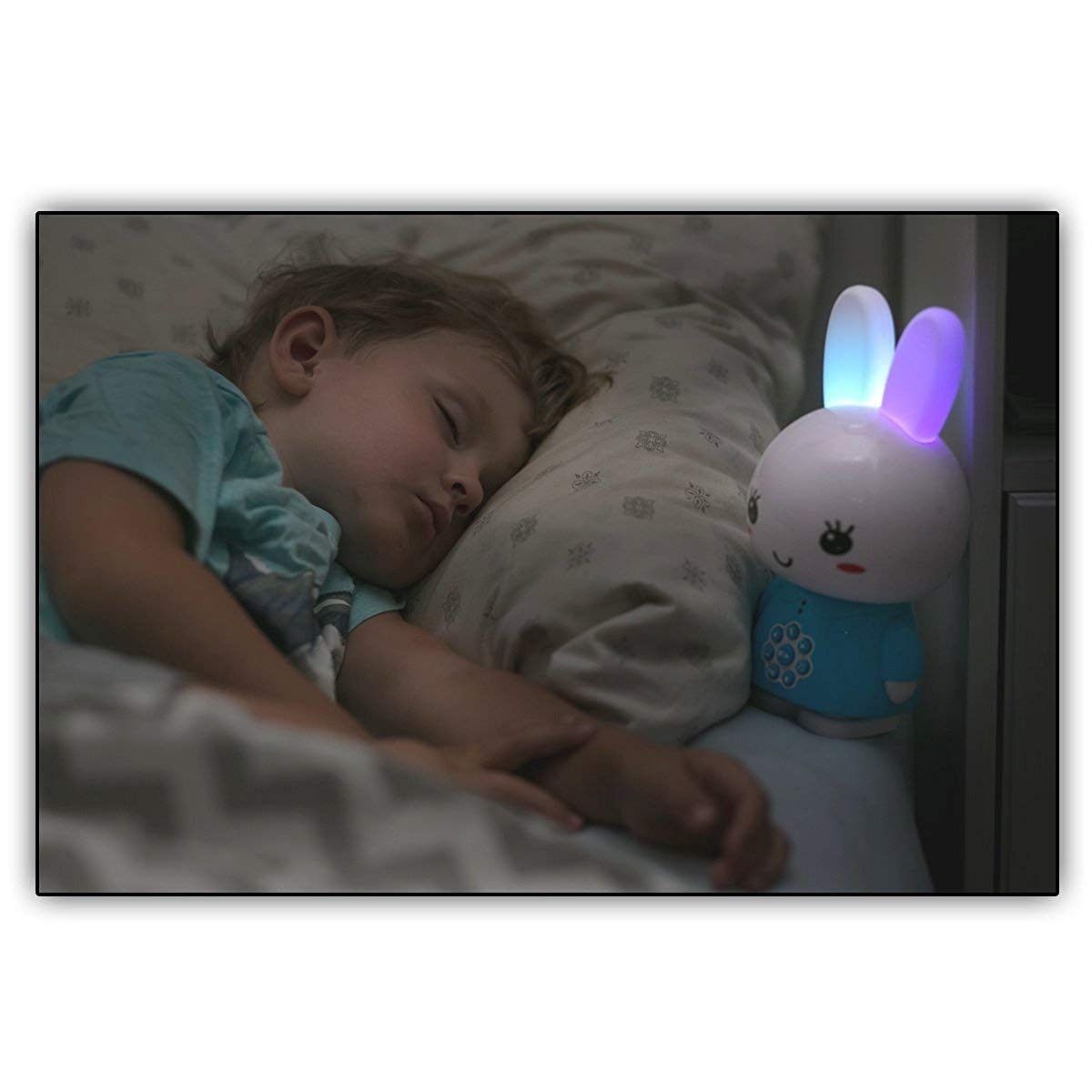 Alilo Honey Bunny Mediaplayer Bluetooth, Difuzor Bluetooth, Antrenor de Somn + povești și melodii selectate - Albastru