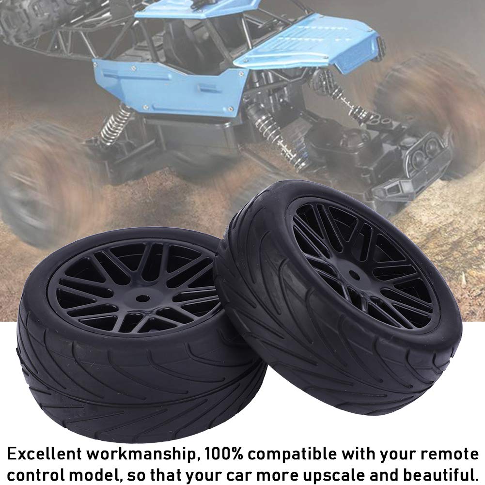 Set 4 Roți Offroad, Roți cu Șenile pentru Auto RC, Universal, 1/10, 85 mm, Fernbedienung (negru)