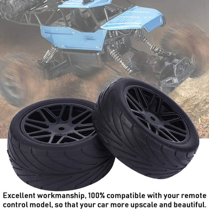 Set 4 Roți Offroad, Roți cu Șenile pentru Auto RC, Universal, 1/10, 85 mm, Fernbedienung (negru)