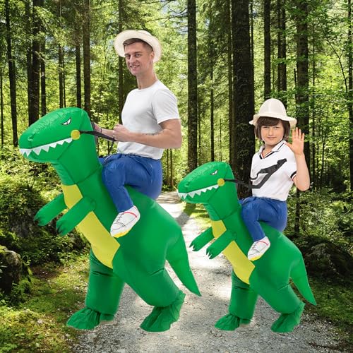 IRETG Costum dinozaur gonflabil pentru adulți