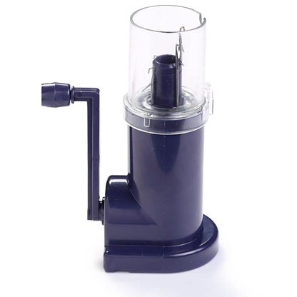 Prym 624145 Mașină de tricotat manuală pentru lână 3–3,5 mm cu manivelă albastră compactă 3+ ani