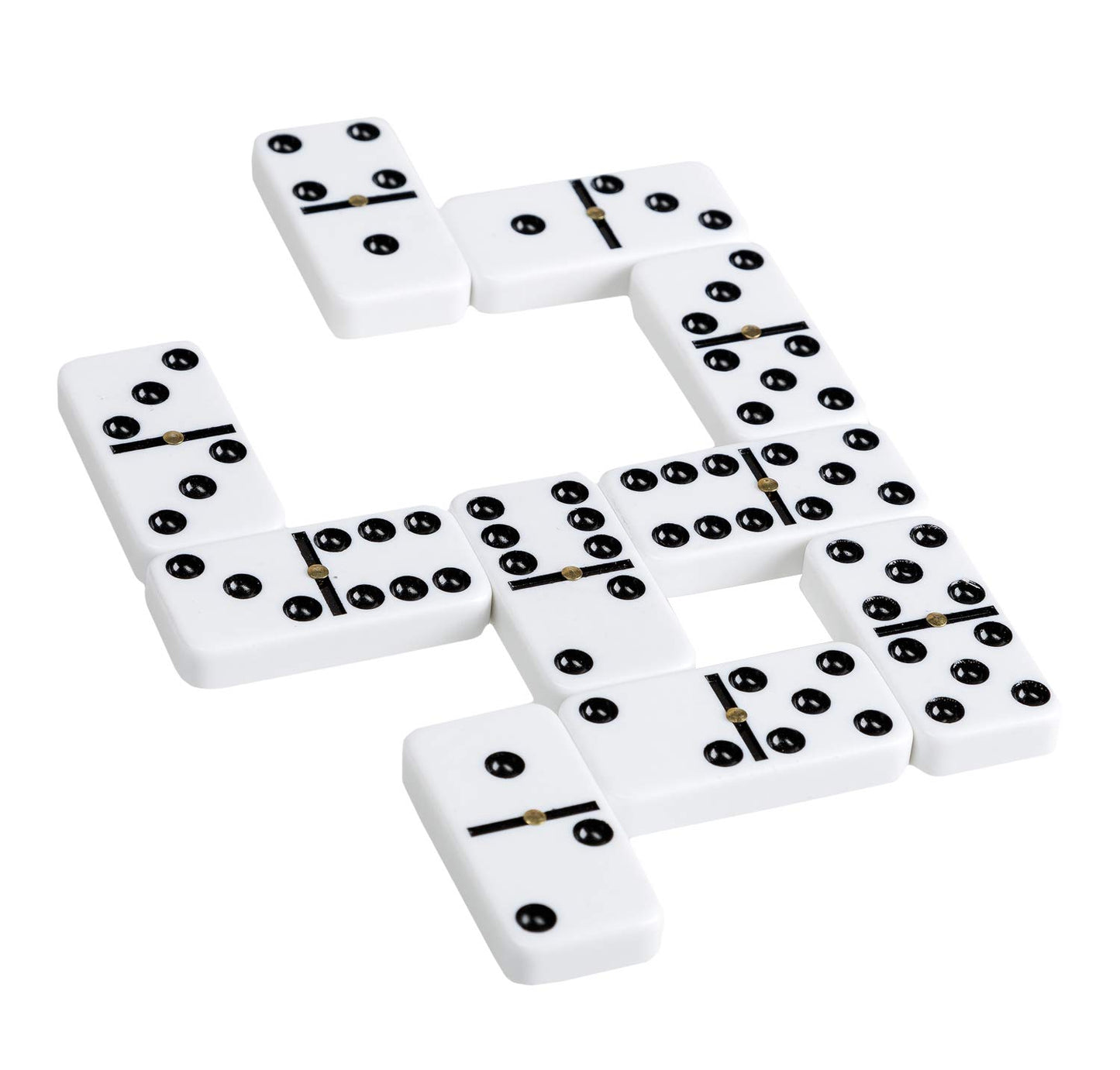 Idena Domino Double Six, 28 piese, cutie metalica, 6+ ani