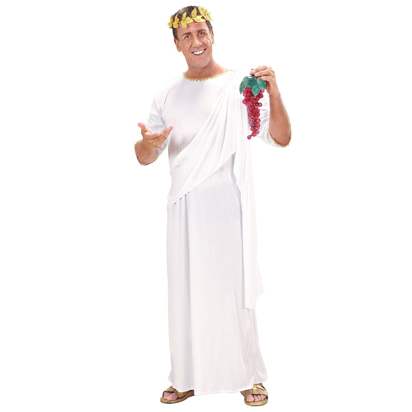W WIDMANN MILANO Party Fashion Costum Toga alb pentru bărbați și femei XS