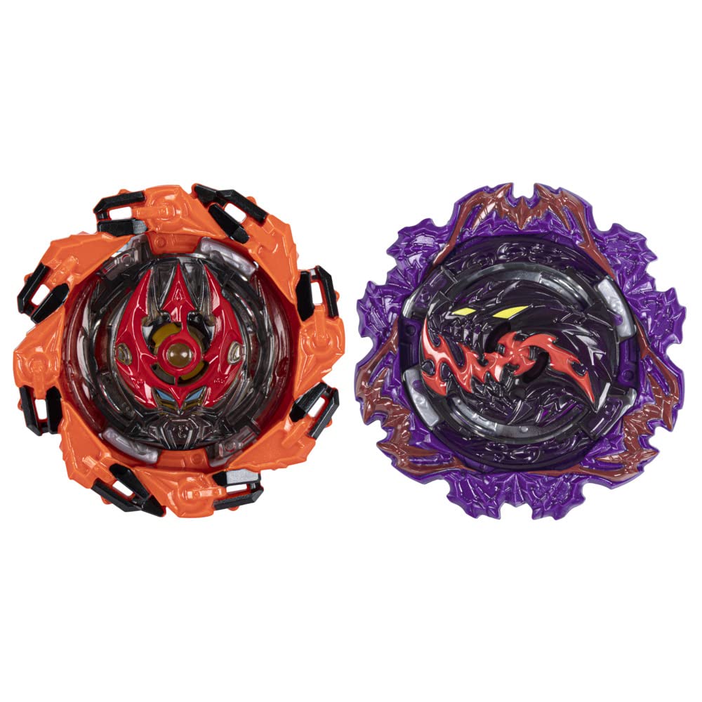 Set 2 jucarii Beyblade Burst QuadStrike Ambush Nyddhog N8 și Chain Poseidon P8 Multicolor