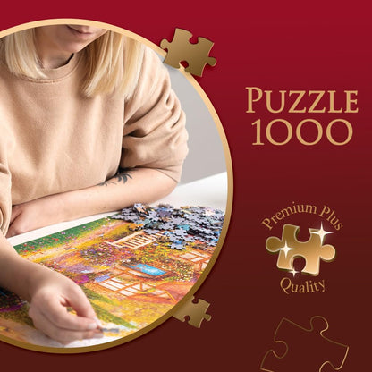 Trefl Premium Plus Quality Puzzle 1000 piese cu tematică Tea Time pentru adulți și copii de la 12 ani