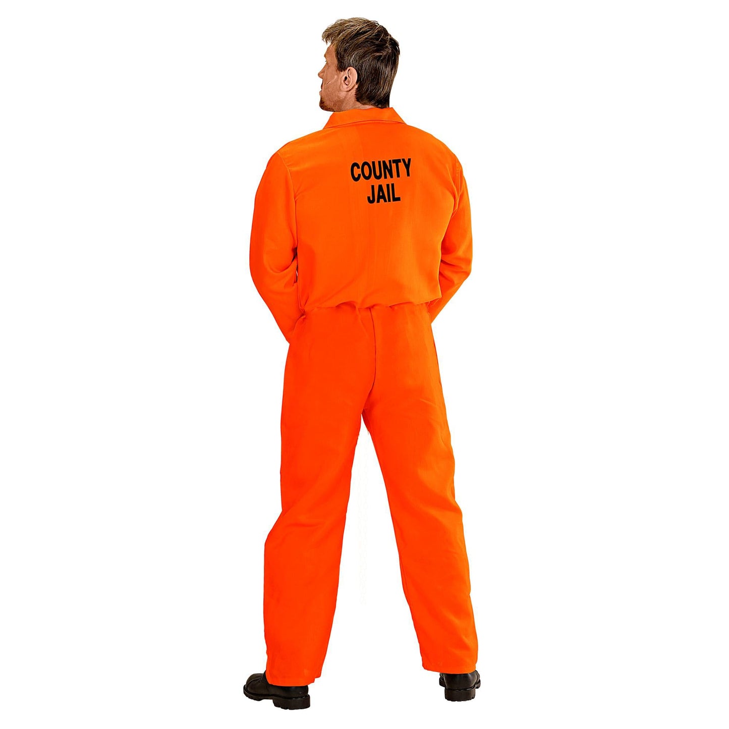 W WIDMANN MILANO Party Fashion Set costum de prizonier bărbați overall cu cătușe pentru carnaval și petrecere