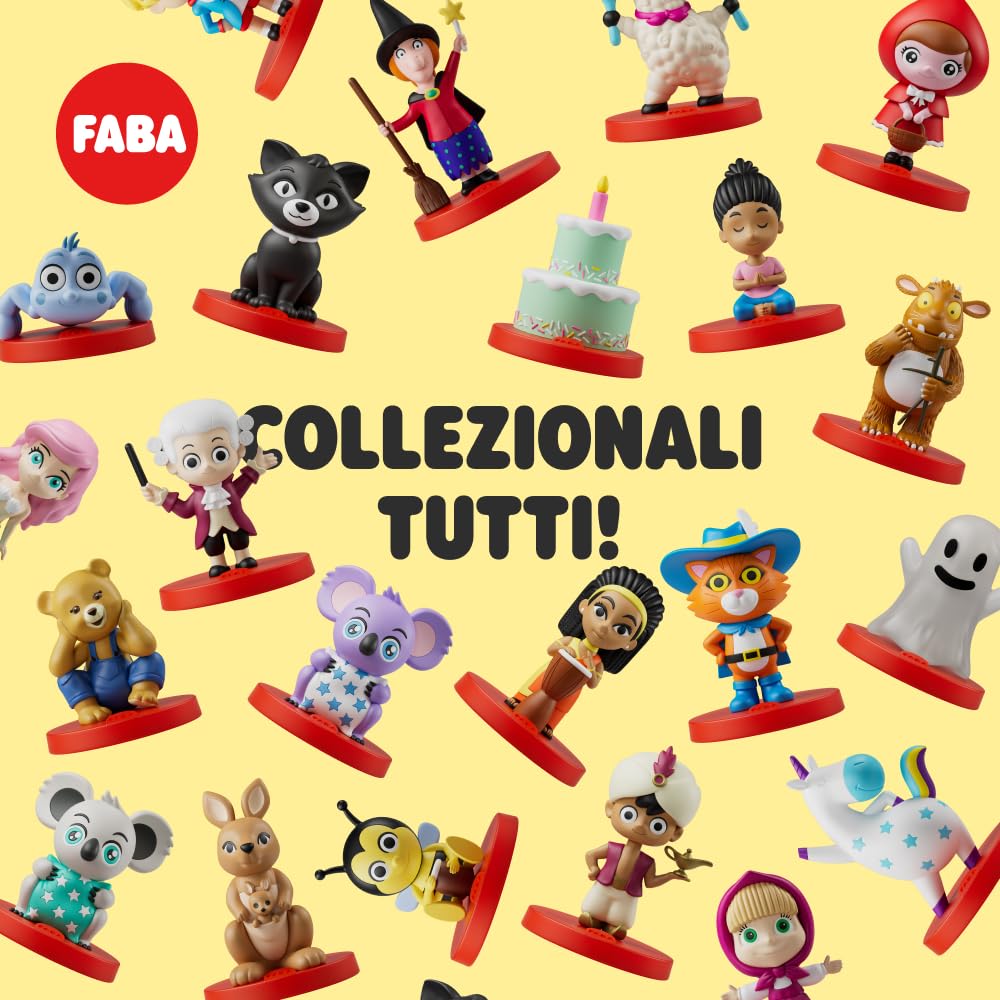 Figurina sonoră FABA – Cartea Junglei și o altă poveste – versiune italiană – băieți și fete 4 – 6 ani – povești și basme – jucărie educativă