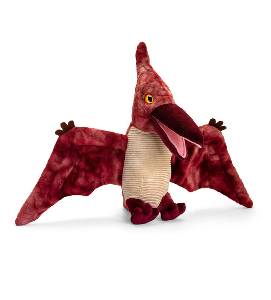 Keel Toys Keeleco – Jucărie din pluș 100% reciclată – Jucărie ecologică pentru copii – Dinosaur Pterodactyl 38 cm – SE1484