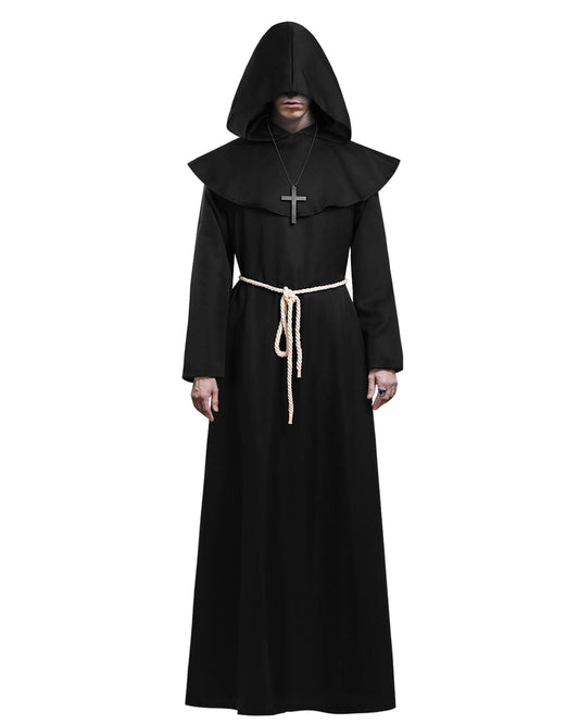 KONVINIT Robă medievală cu glugă, adulți