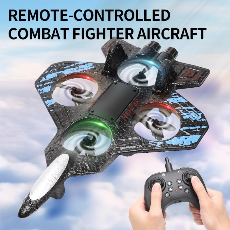 Pipihome Avion RC din Spumă 2.4 GHz, giroscop