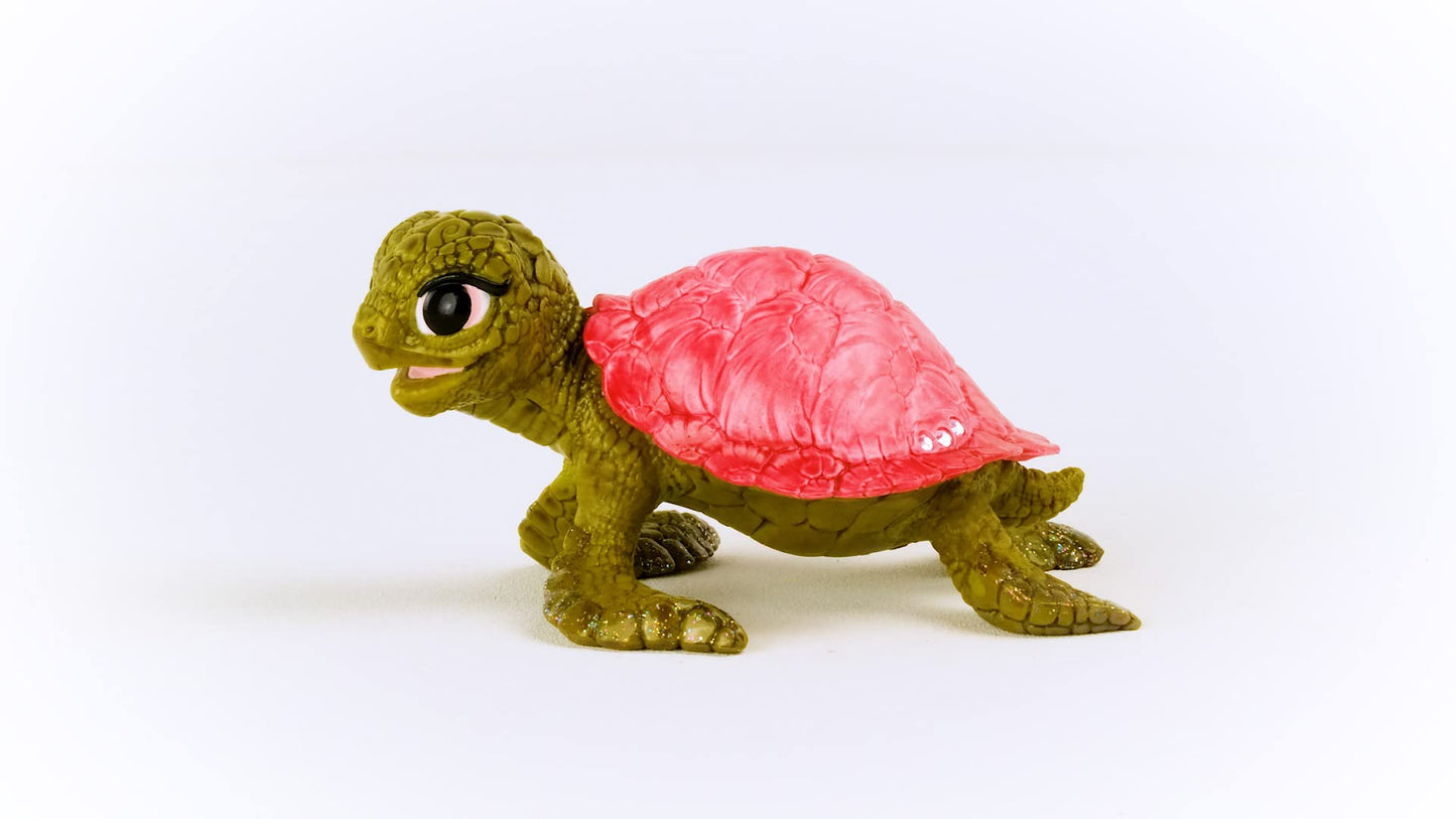 Schleich BAYALA 70759 Figurina de jucărie Țestoasă Roz Safir - Creatură marină pentru copii de la 5 ani, 2.1 inch