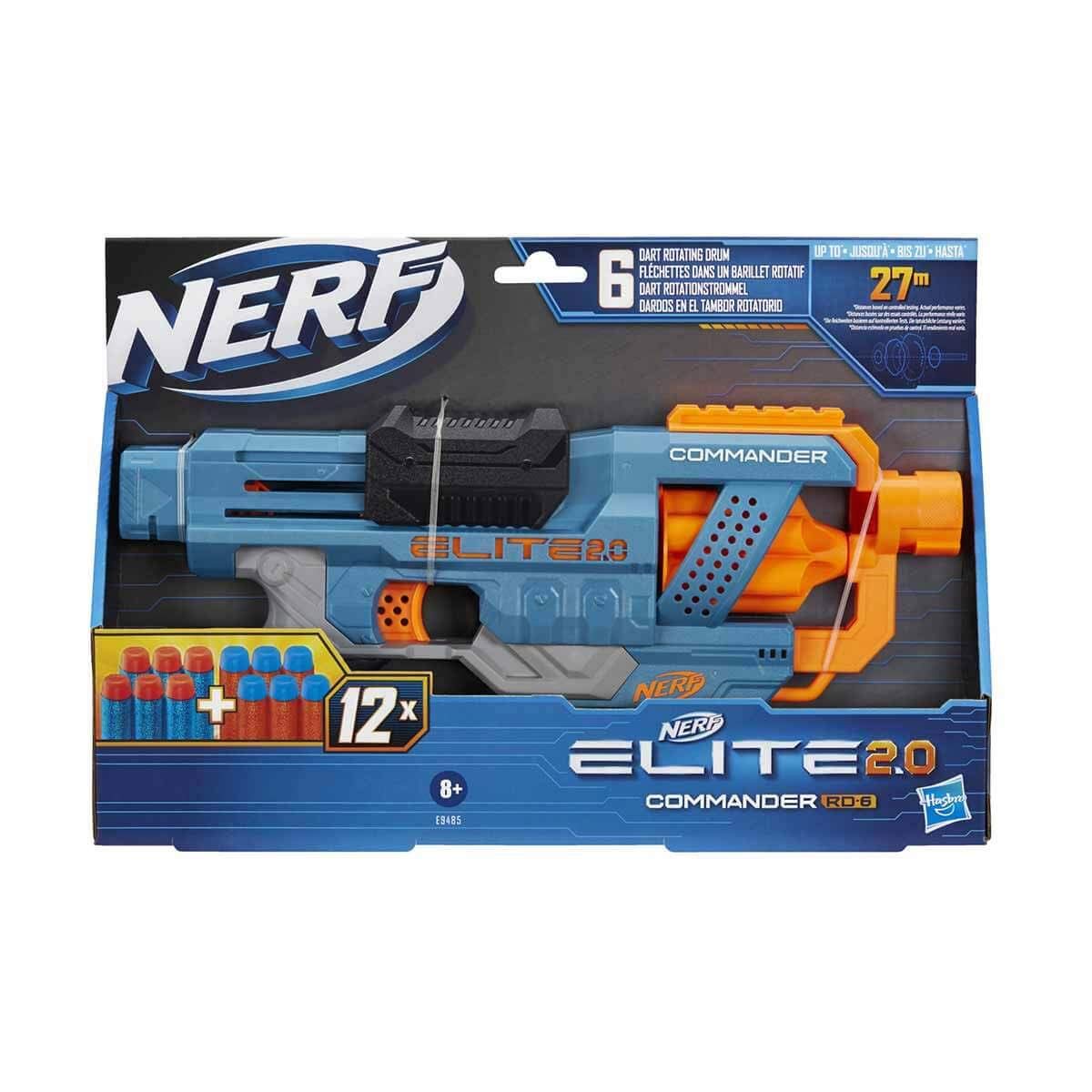 Nerf Elite 2.0 Commander RD-6 Blaster, 12 săgeți