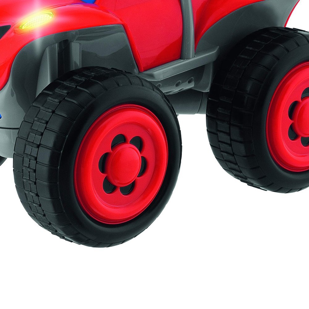 Chicco Billy Bigwheels Mașină RC pentru Copii, Mașină cu Telecomandă Intuitivă cu Volan, Luminile și Sunete, Roșie, Cadou pentru Copii de la 2 Ani, Jucărie pentru Copii 2 - 6 Ani