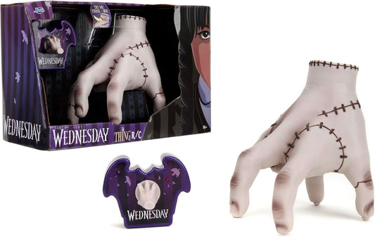 Jada Toys Wednesday Addams Mână RC animată 18 cm pentru fani și copii de la 8 ani