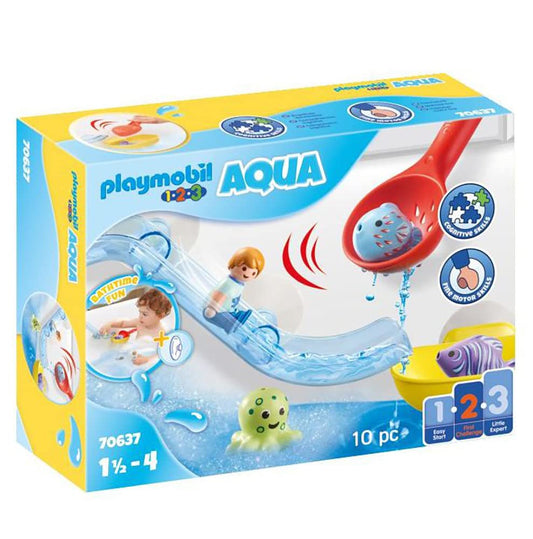 PLAYMOBIL 1.2.3 Aqua Set de joacă pentru baie cu animale marine plutitoare 1,5-4 ani