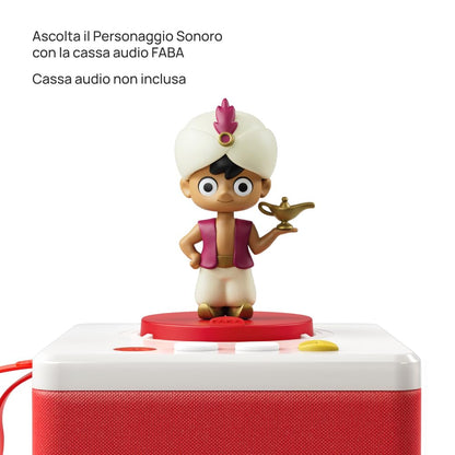 FABA Figurină Sonoră Aladdin, povești audio pentru copii, 4+ ani (versiune italiană)
