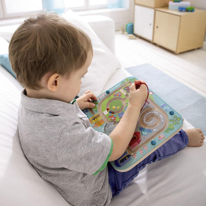 HABA Joc magnetic Labirint urban din lemn, 2+ ani