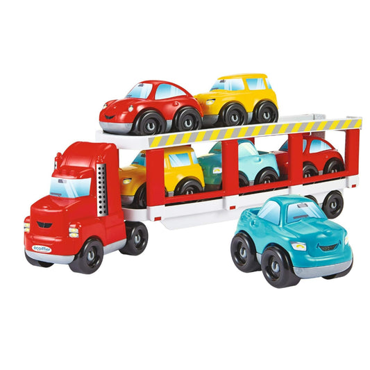 Transportor Ecoiffier Abrick cu 6 mașinuțe - 18 luni+ - Fabricat în Franța