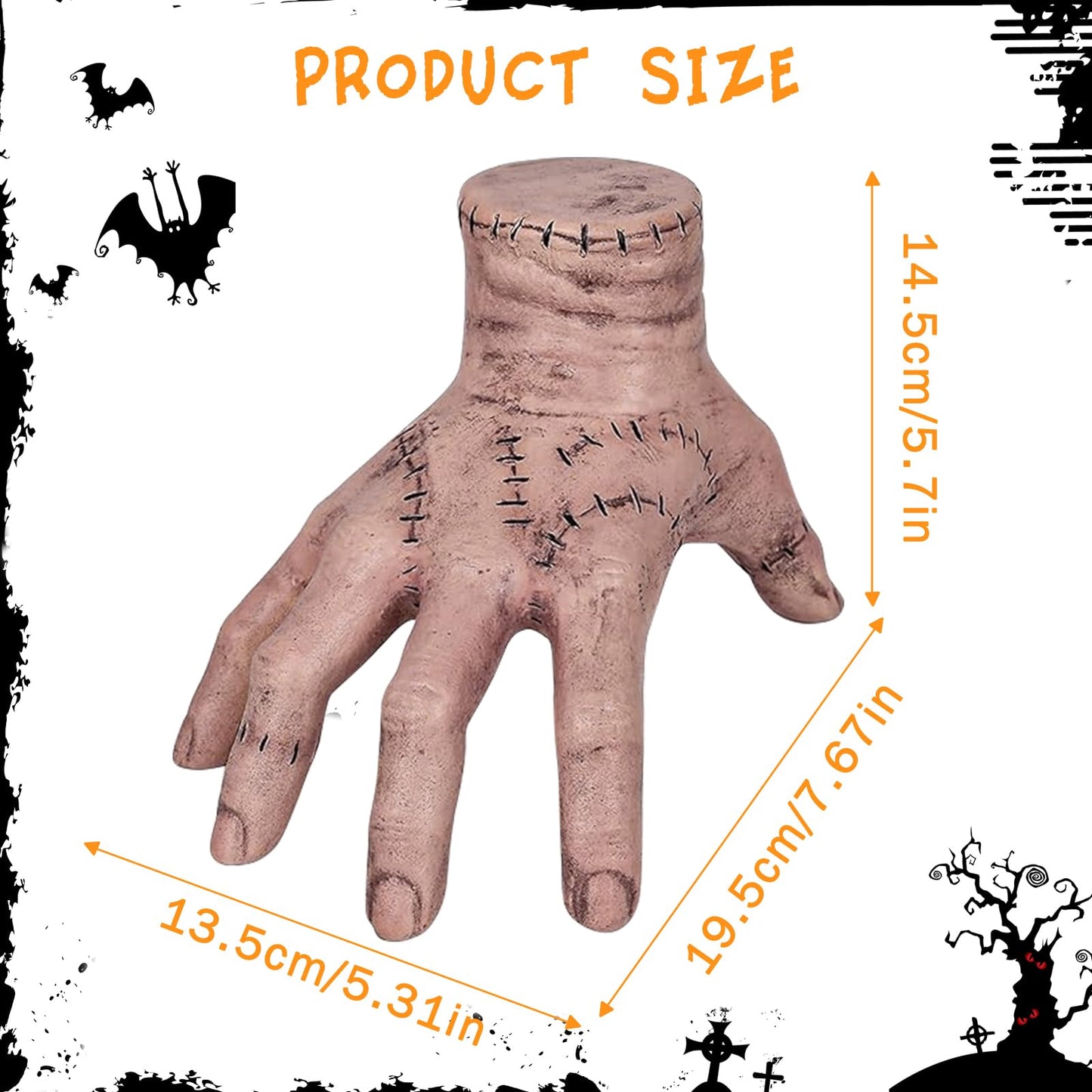 RCYHCY Mână Falsă Halloween din Latex cu Cicatrici